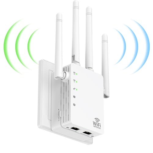 1200Mbps WiFi Extenders Signal Booster for Home, WiFi Extender Cover Up to 12880 sq. ft & 105 Devices, WiFi Amplifier, WiFi Range Extender, WiFi Booster, Internet Booster, WiFi Extender Booster