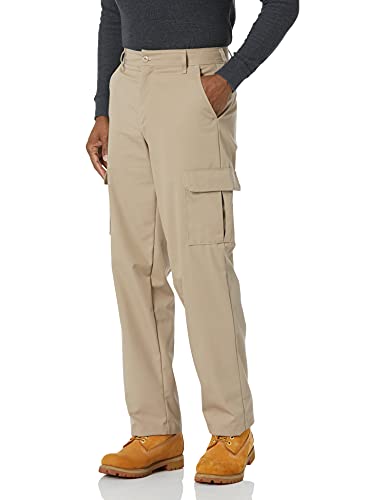 Red Kap Men's Industrial Cargo Pant, Khaki, 38W x 32L