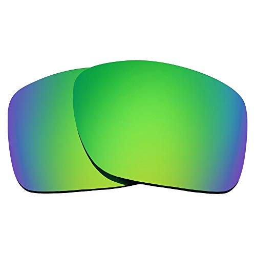 Seek Optics Replacement Lenses for Smith Approach Max Sunglasses - Shatterproof Technology to Replace a Scratched or Broken Lens in Existing Frames Nebula Green Mirror Non-Polarized