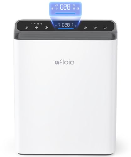 Afloia Air Purifiers for Home Large Room Bedroom Up to 1280Ft² with Laser Air Quality Sensor&Auto Mode, H13 True HEPA Air Purifier Filter for Pets Dander Pollen Allergies Dust Mold Odor Smoke, Europa