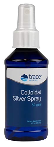 Trace Minerals | Colloidal Silver Liquid | 30 PPM Safe Dose Mineral Supplement, 99.99% Pure, Super-Oxygenated, Vegan | 120 servings, 4 fl oz Bottle (1 Pack)