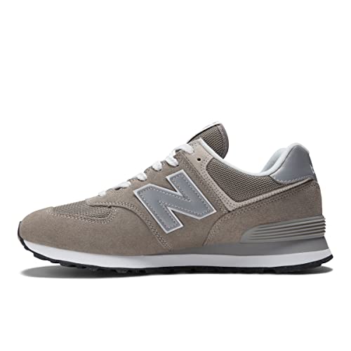 New Balance Men's 574 Core Sneaker, Grey/White, 8