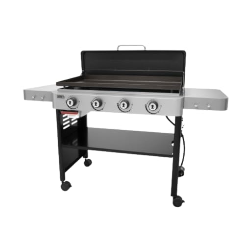 Weber 36' Gas Griddle, 4 Burner, Black