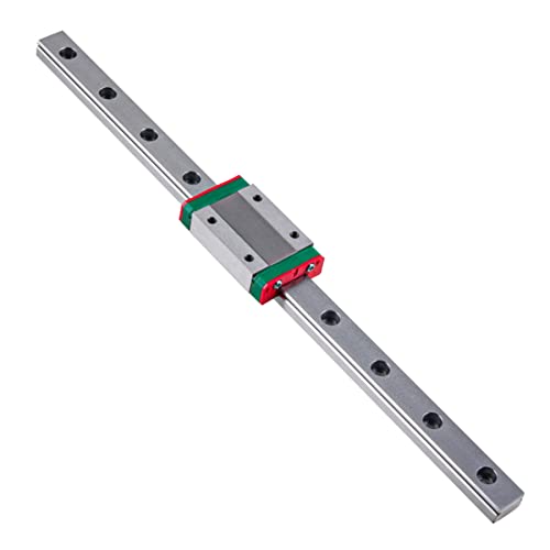 MGN9 350mm Linear Rail Guide with MGN9H Carriage Block for 3D Printer and CNC Machine (H-Type, 350mm)