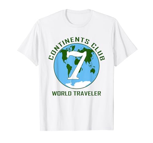 7 Continents World Traveler Club T-Shirt