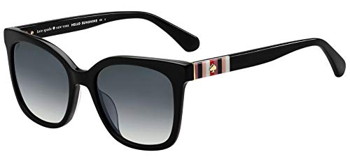 Kate Spade New York Women's Kiya Square Sunglasses, Black, 53 mm