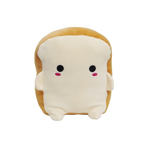 Avocatt Kawaii Bread Plushie Toy - 10 Inches Stuffed Toast Animal Plush - Plushy and Squishy Bun with Soft Fabric and Stuffing - Cute Toy Gift for Boys and Girls