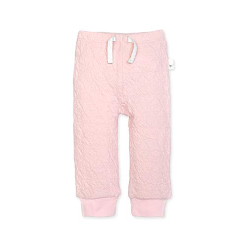Burt's Bees Baby Unisex Baby Sweatpants, Knit Jogger Pants, 100% Organic Cotton Pants, Quilted Blossom, 12 Months US