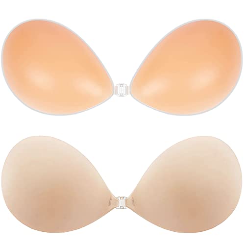 Adhesive Bra Push Up Strapless Invisible Sticky Bra Reusable Backless Silicone Bra for Women