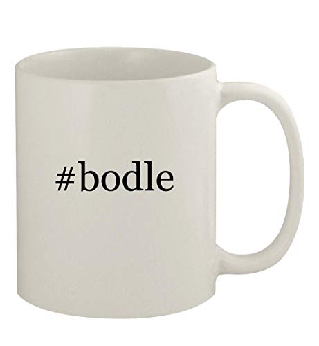 Knick Knack Gifts #bodle - 11oz Ceramic White Coffee Mug, White