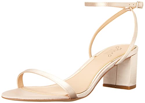 Badgley Mischka Women's Danni Ii Heeled Sandal, Champagne Satin, 8.5