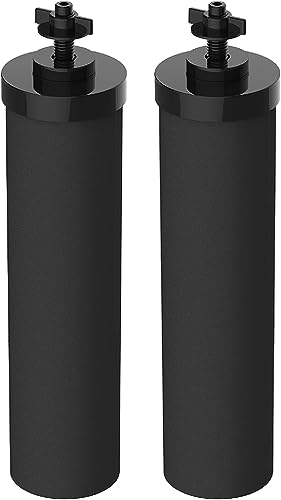 Filterlogic NSF/ANSI 42&372 Certified Water Filter, Replacement for Berkey BB9-2 Black Purification Elements and Berkey Gravity Filter System, Pack of 2