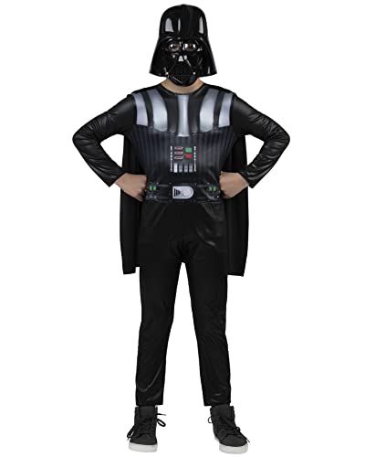 STAR WARS Boys Darth Vader Costume, Kids Halloween Costume, Child - Officially Licensed Medium