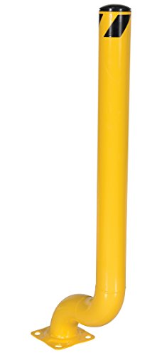 Vestil OBOL-53-4.5 Bollard Offset Steel, 54-1/8' Height, 4.5' Diameter, Yellow