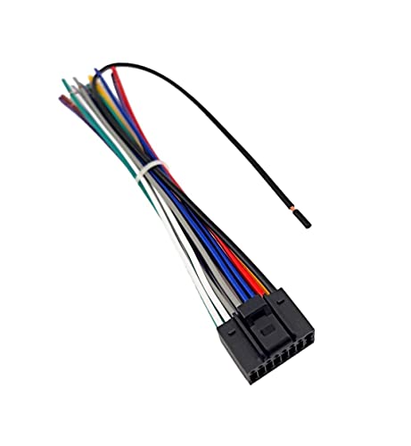 Wire Harness Replacement for JVC Car Radio KD-AR959BS KD-R300 KD-R320 KD-R330 KD-R370 KD-R660 KD-R960BTS KD-R980BTS KD-S19 KD-X50BT KW-AV50 KW-AV70BT KW-R500 KW-R920BTS KW-V120BT KW-V21BT KW-V230BT
