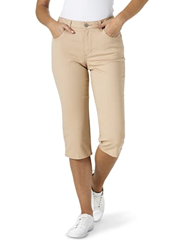 Lee Women's Relaxed Fit Capri Jean Café 8