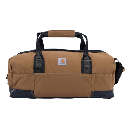 Carhartt Essential Classic Duffel, Heavy-Duty Gear Bag for Jobsite, Gym, & Travel, Brown, 35L
