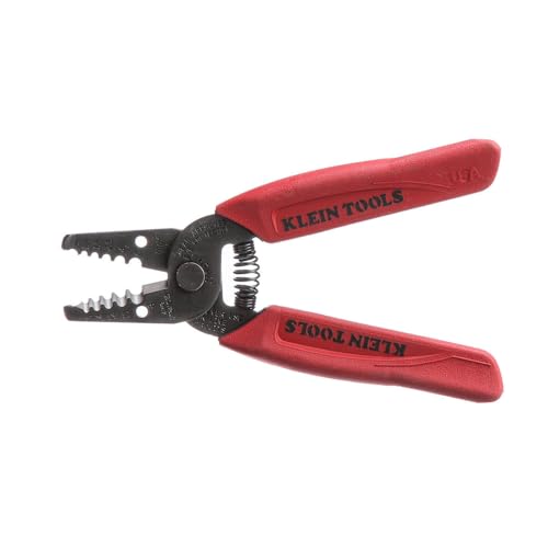 Klein Tools 11049 Wire Stripper / Cutter, Made in USA, Compact, Lightweight, Hardened Steel, Precision Ground, for Stranded Wires