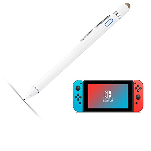 Stylus for Nintendo Switch Pen, EVACH Digital Pencil with 1.5mm Ultra Fine Tip Stylus Pen for Nintendo Switch, White