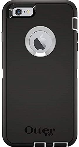 OtterBox Rugged Protection Defender Case for iPhone 6 Plus/6S Plus (ONLY) - Bulk Packaging - Black/White