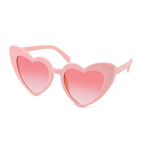 FEISEDY Vintage Heart Shaped Sunglasses Women Stylish Love Eyeglasses B2421-P1