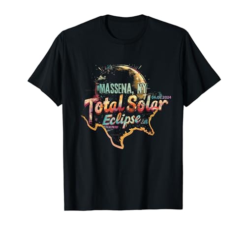 Massena, NY 2024 Total Solar Eclipse T-Shirt