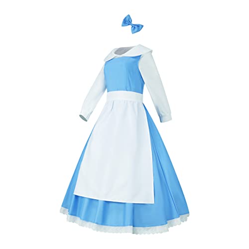 LILLIWEEN Princess Dress Cosplay Costume Maid Dress Halloween Outfit for Women Fancy Party Dress Up XXXL