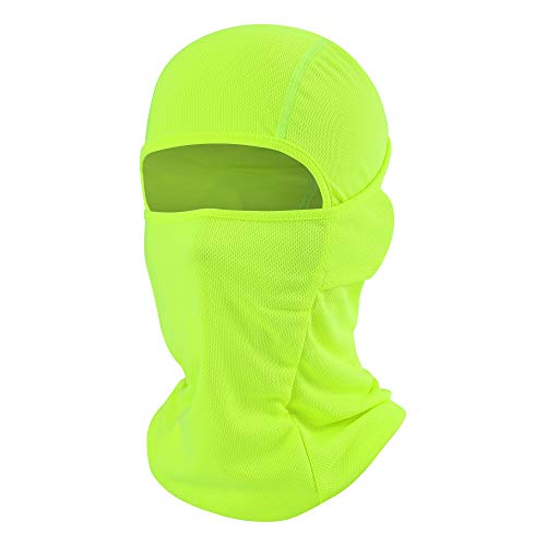 Balaclava Face Mask Adjustable Windproof UV Protection Hood (US, Alpha, One Size, Green)