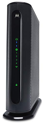 Motorola MG7315 Modem WiFi Router Combo | DOCSIS 3.0 Cable Modem + N450 Single Band Wi-Fi Gigabit Router | 343 Mbps Max Speeds | Approved by Cox and Spectrum