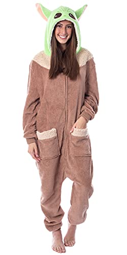 INTIMO Star Wars The Mandalorian Adult Child Grogu Kigurumi Union Suit Pajama for Men and Women (L/XL) Multi