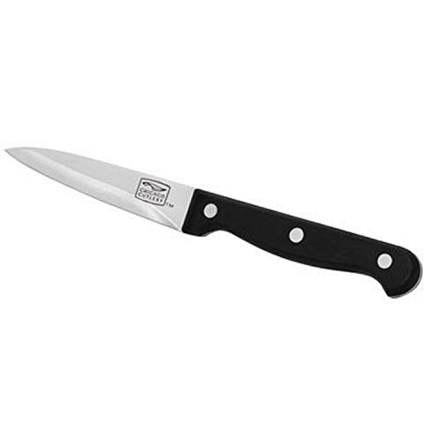 Chicago Cutlery Essentials 3-1/2-Inch Paring Knife with Sharp Stainless-Steel Blade, Resists Rust, Stains, and Pitting, Precision Cutting and Easy Re-Sharpening