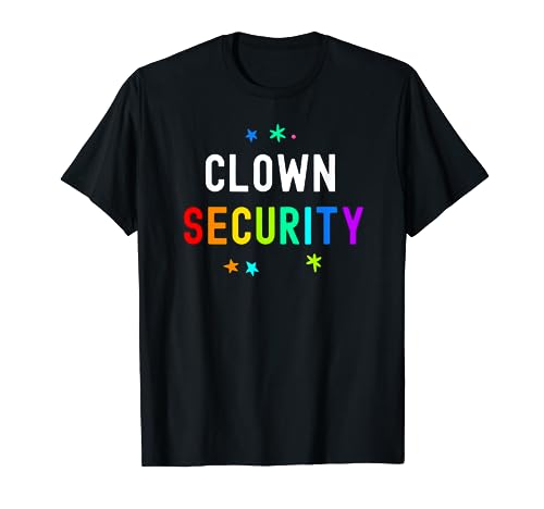 Halloween Dad Mom Daughter Adult Costume Clown Security T-Shirt