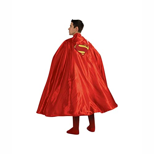 Rubie's Costume Deluxe Adult Cape with Embroidered Superman Logo, Red, One Size