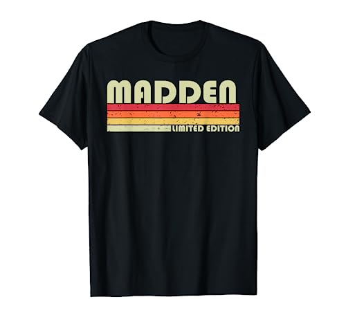 MADDEN Gift Name Personalized Funny Retro Vintage Birthday T-Shirt