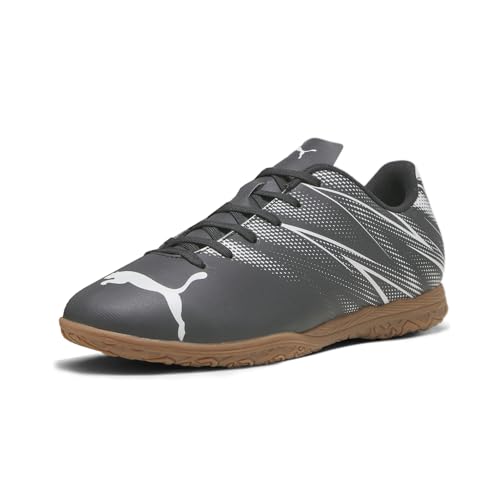 PUMA Men's ATTACANTO Indoor Trainer Sneaker, Black-Silver Mist, 10.5