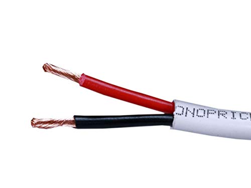 Monoprice 102820 100ft 14AWG CL2 Rated 2-Conductor Loud Speaker Cable (for In-Wall Installation) CL2 Rated | 2-Conductor