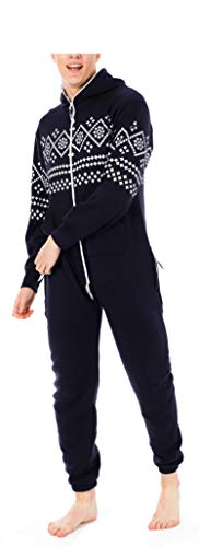 SSS Juicy Trendz Adult Onesies for Men Aztec Unisex Jumpsuits Non Footed Zip up One Piece Pajamas Fleece Hooded Sleepwear