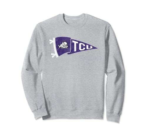 TCU Horned Frogs Pennant Vintage Heather Gray Sweatshirt