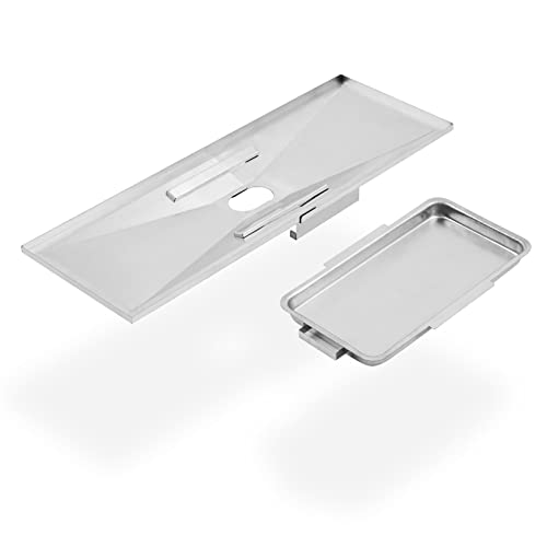 SGP4333SB SGP4033N Drip Pan Grill Replacement Parts for Stok Grease Tray SGP4032N SGP4130N SGP4331 SGP4330SB SGP4330 Master Forge MFA350BNP MFA350CNP Adjustable Drip Tray With Catch Pan Assembly