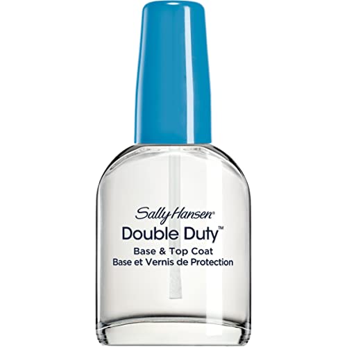 Sally Hansen Double Duty, Base and Top Coat, Quick Dry, Long Lasting, Streak-Free Shine, Clear Nail Polish