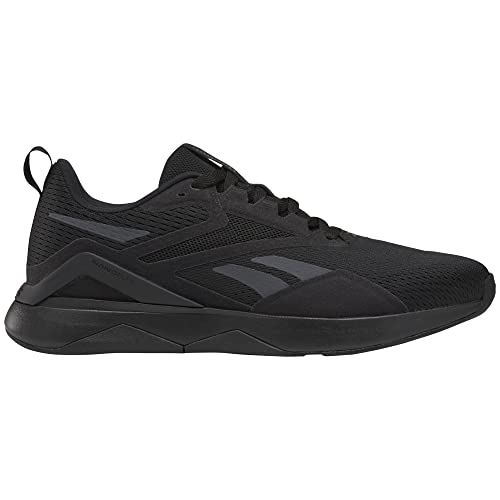 Reebok Men's Nanoflex 2 Trainig Sneaker, Black/Cold Grey, 9.5