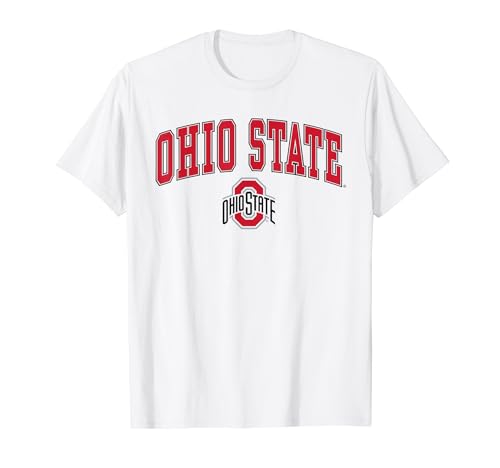 Ohio State Buckeyes Mens Arch Officially Licensed White T-Shirt