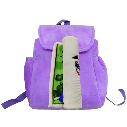 LSHUQING Purple Explorer Plush Backpack,Kids Birthday Party Favor Preferred Gift for Birthday