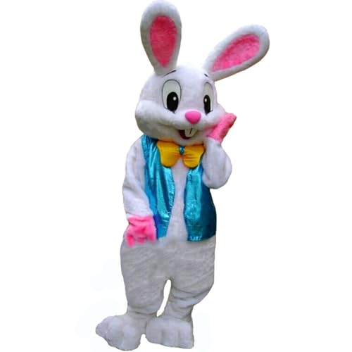 UBCM Deluxe Plush Bunny Mascot Costume Bunny Costume Adult Easter Costume