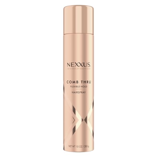 Nexxus Comb Thru Finishing Spray, Medium Hold Hair Spray for Volume, 10 oz (Packaging May Vary)
