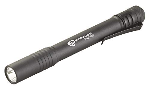 Streamlight 66118 Stylus Pro 100-Lumen Penlight with 2 AAA Alkaline Batteries, Black