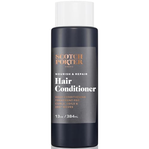 Scotch Porter Nourish & Repair Hair Conditioner for Men | Strengthens, Softens & Prevents Frizz | Free of Parabens, Sulfates & Silicones | Vegan | 13oz Bottle