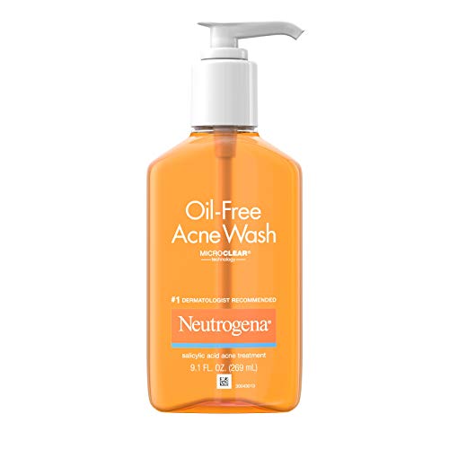 Neutrogena Oil-Free Facial Cleanser with Salicylic Acid for Acne-Prone Skin, 9.1 fl. oz