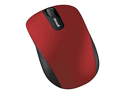 Microsoft Bluetooth Mobile Mouse 3600 - Dark Red. Comfortable Design, Right/Left Hand Use, 4-Way Scroll Wheel, Wireless Bluetooth Mouse for PC/Laptop/Desktop, Works with for Mac/Windows Computers