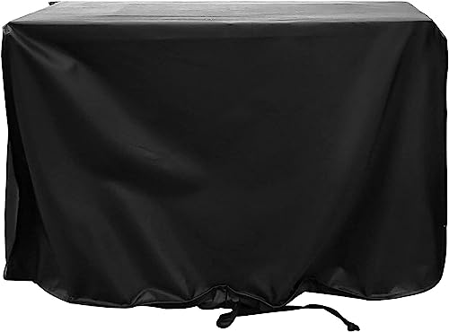 Blackhoso Fire Pit Cover, 28' x 28' x 25' Square Gas Fire Pit Cover, Waterproof 600D Heavy Duty Square Patio Fire Pit Table Cover, Full Coverage Dustproof Anti UV Outdoor Fire Pit Cover